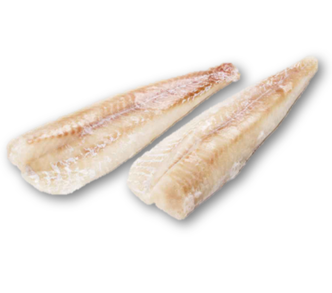 Alaszkaitőkehal-filé, 170-220 g/db (6-8 oz), hozzáadott vízzel, védő jégréteggel, nettó 800g/cs, fagyasztott