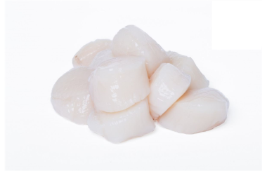 Szt.Jakab (fésű-)kagylóhús, atlanti, 10/20, hozzáadott vízzel és védő jégréteggel, n. 800 g, fagyasztott