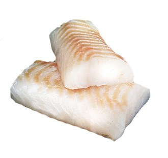 Tőkehalfilé java (Pacific cod loins), adagos, 150-200 g/db, bőr nélkül, nettó 800g, fagyasztott