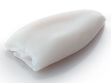 Tintahaltörzs (kalmár), tisztított, U6, hozzáadott vízzel, védő jégréteggel, n° 800g, fagyasztott (Illex)
