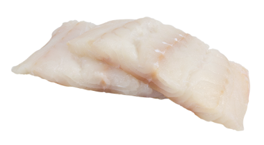 Tőkehalfilé java (Atlantic cod loins), adagos, 180-200g, bőr nélkül, MSC, 20% védő jégréteggel, 5 kg/krt., fagyasztott